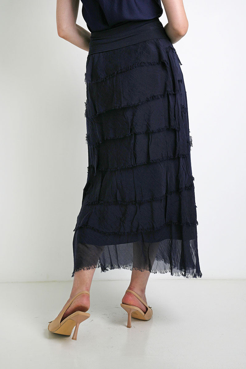Silk Tier Skirt