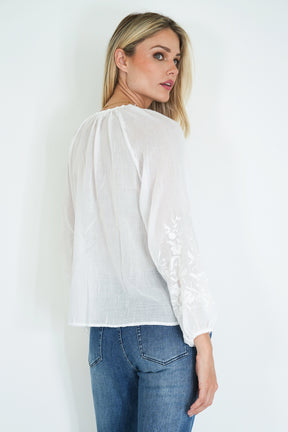 White Cotton Julia Blouse