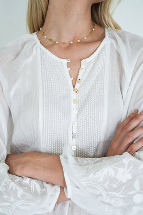 White Cotton Julia Blouse