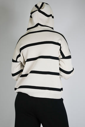 Striped Hooded Weekend Top