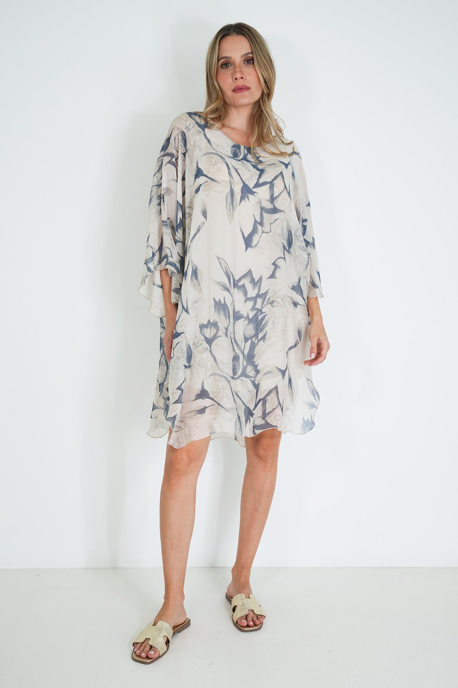Cream Abby Silk Tunic