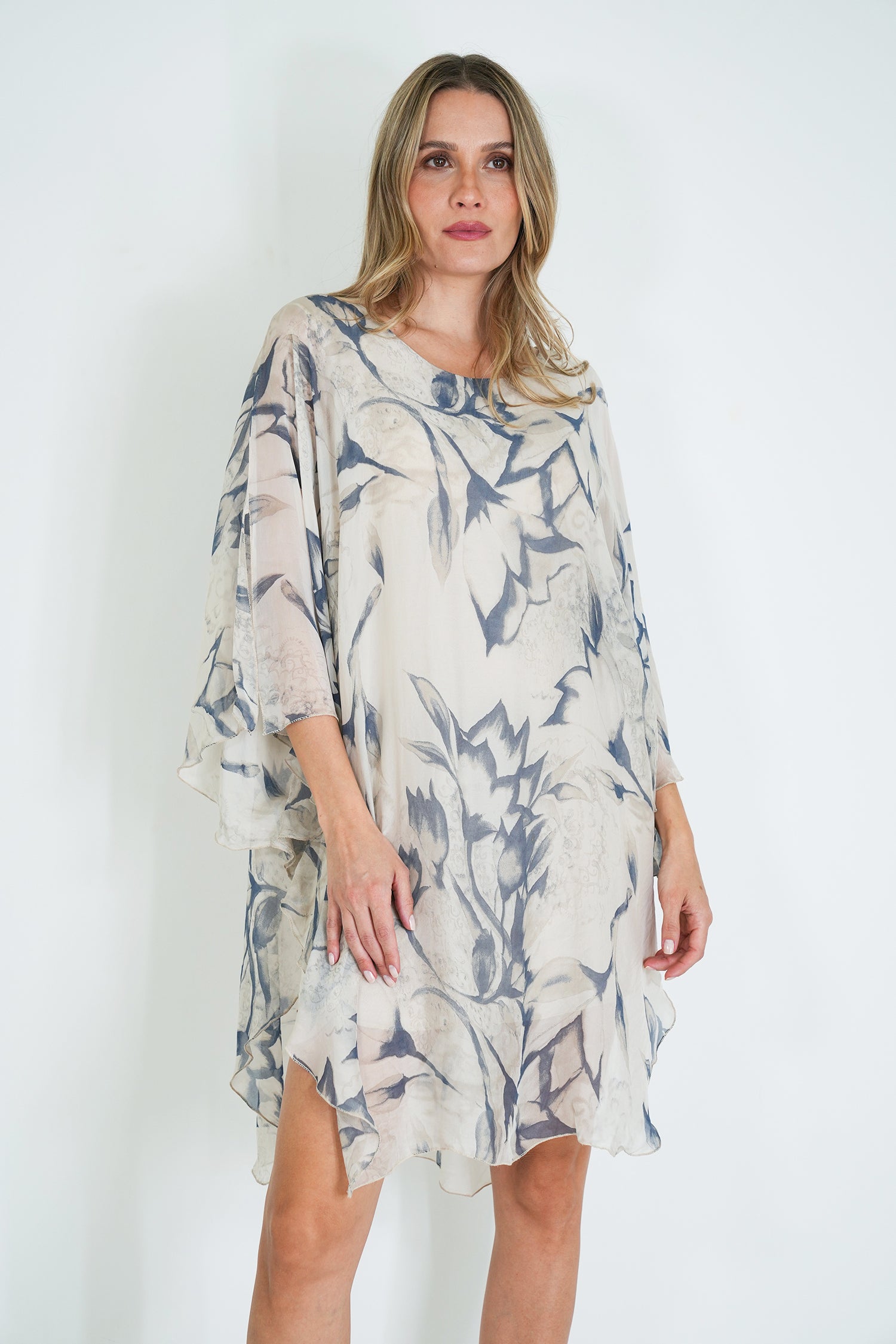 Cream Abby Silk Tunic