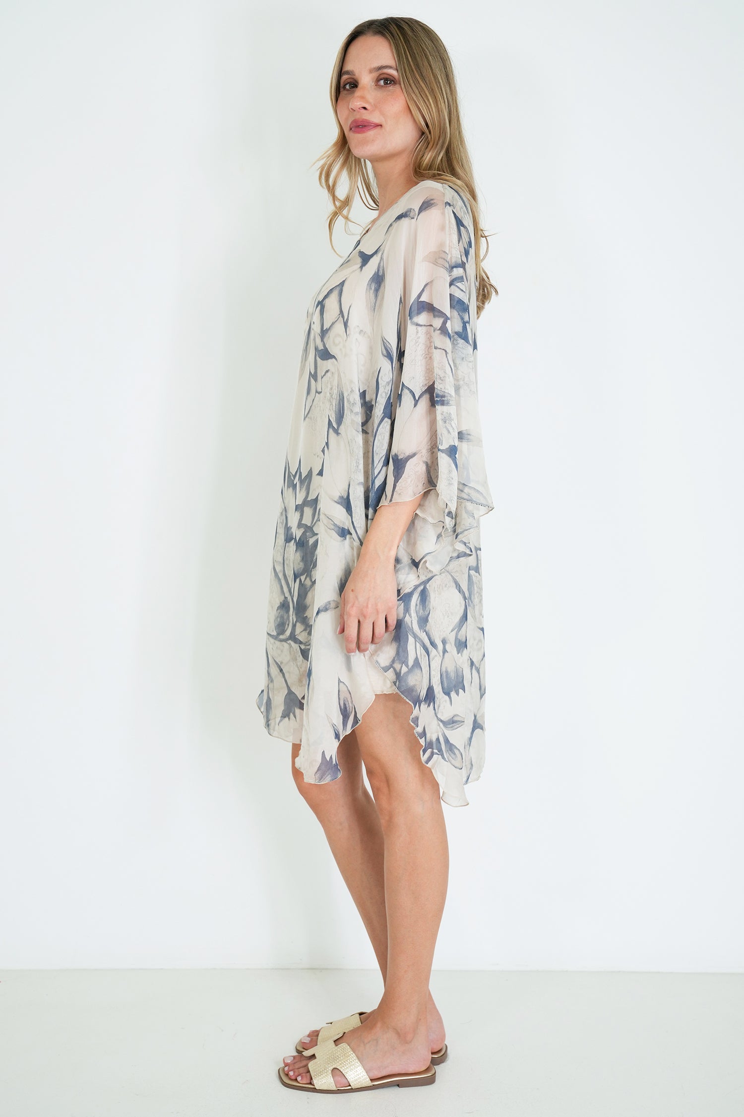 Cream Abby Silk Tunic