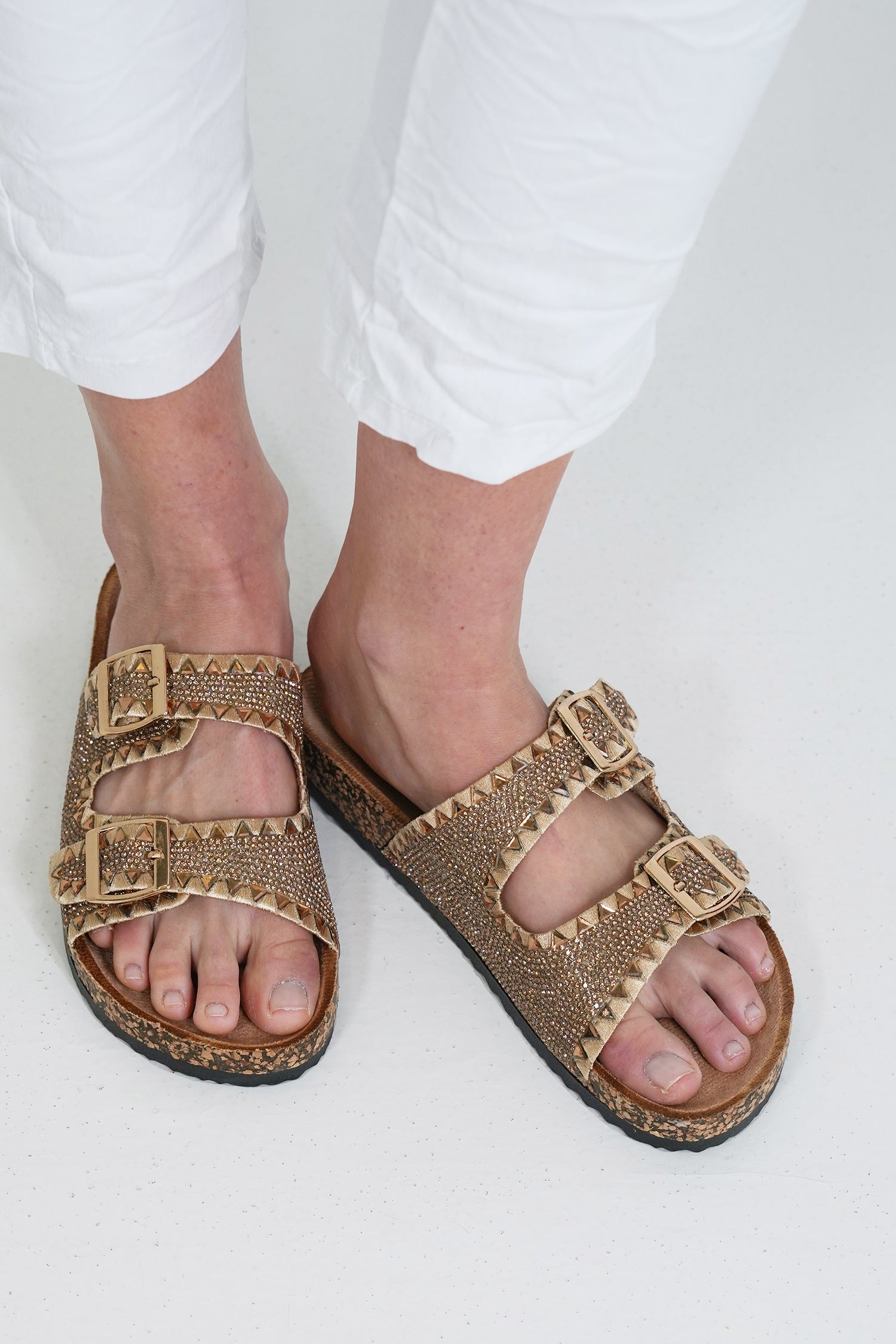 Gold Embellished Slide