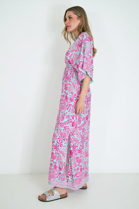 Pink and Turquoise Resort Dress