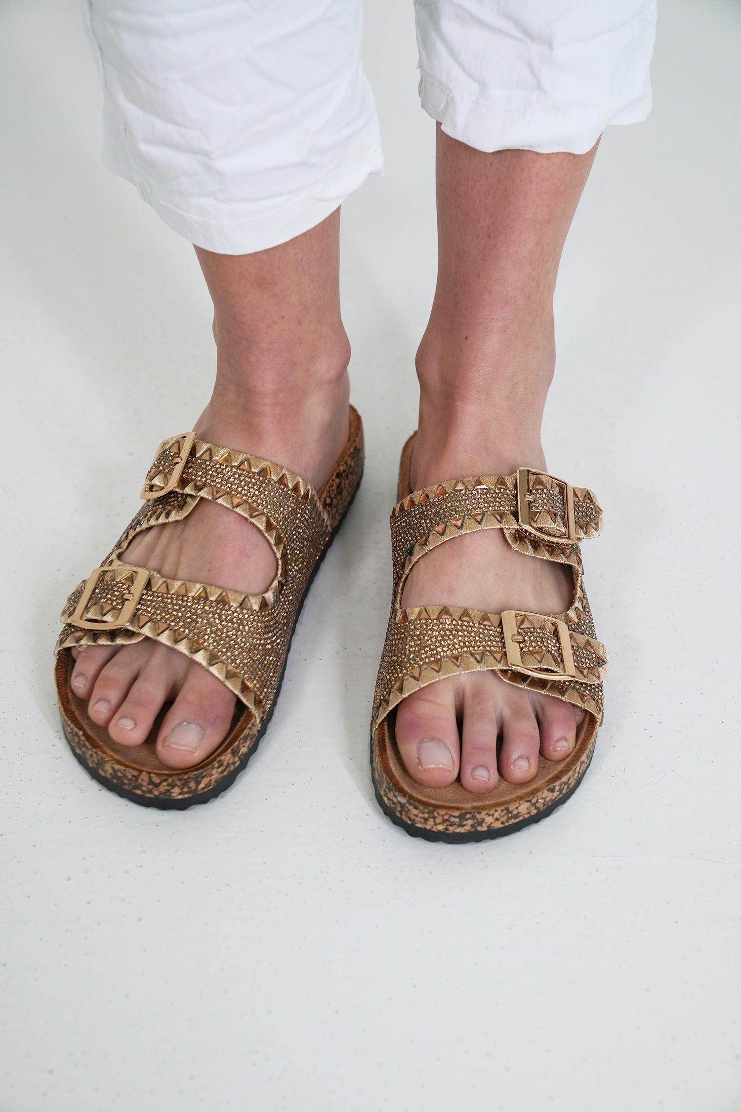 Gold Embellished Slide