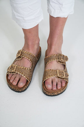 Gold Embellished Slide