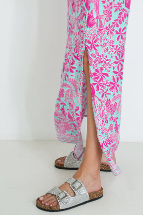 Pink and Turquoise Resort Dress