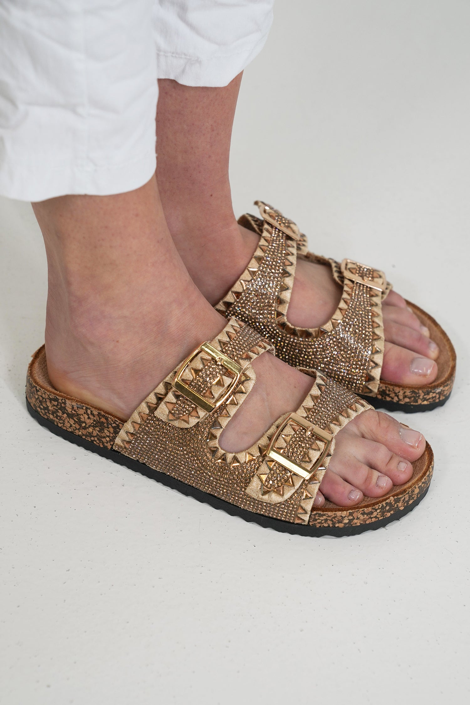 Gold Embellished Slide