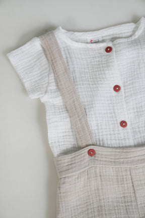 Beige Josh Suspender Set