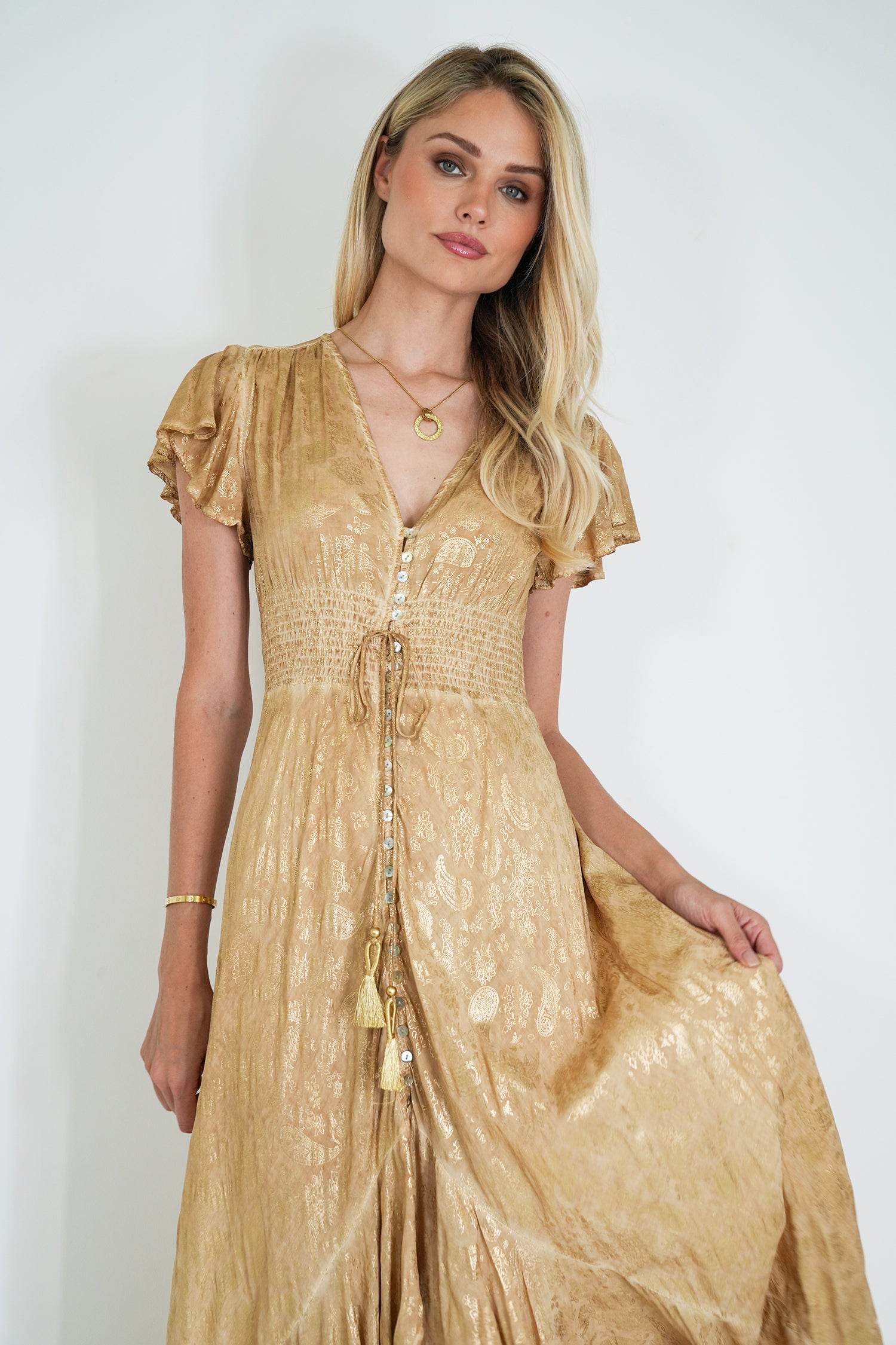 Gold Kylie Dress