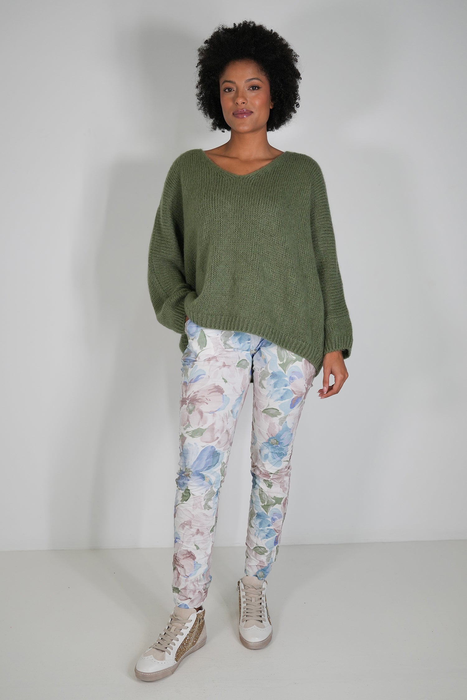 Blue and Green Cally Jogger Pant