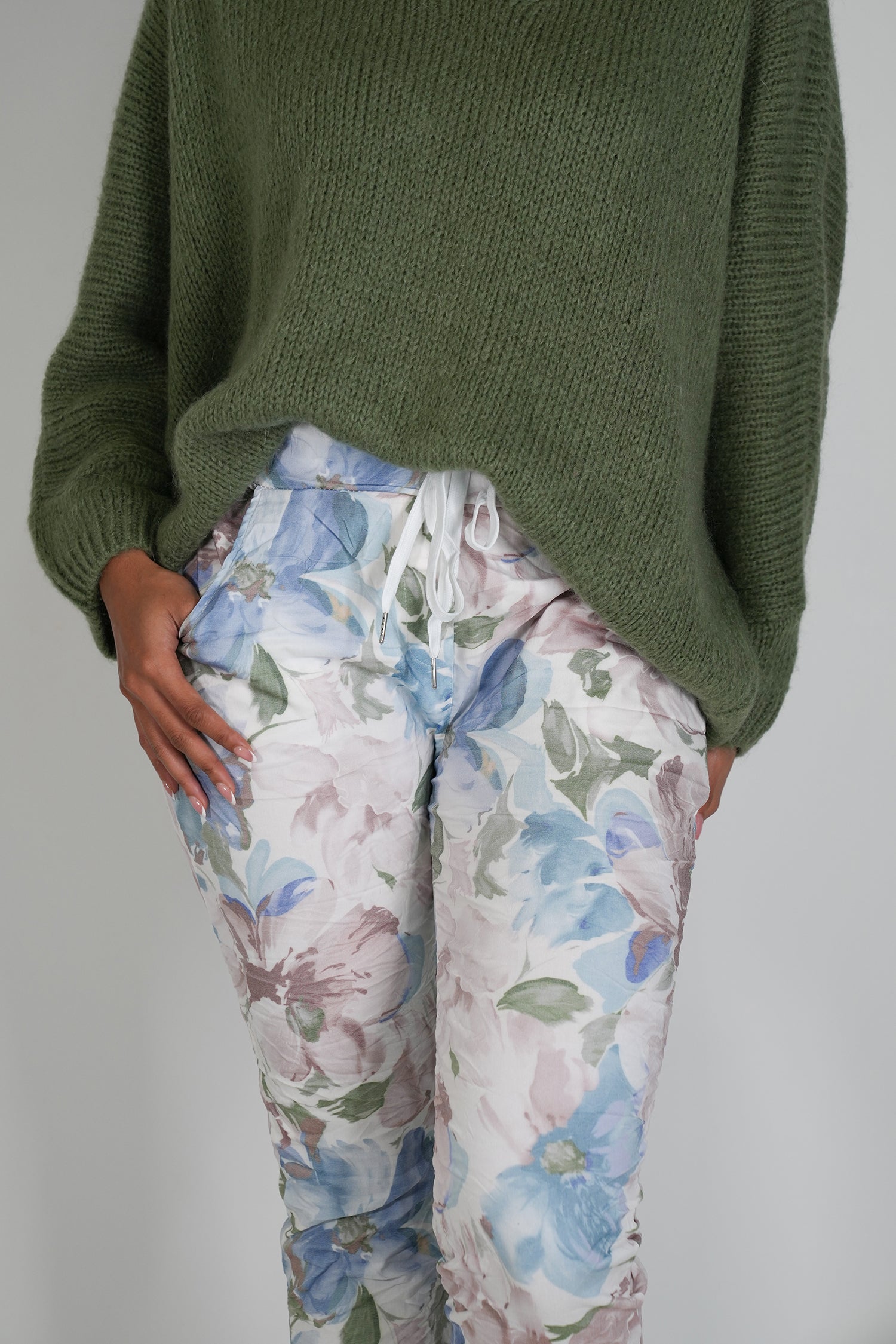 Blue and Green Cally Jogger Pant