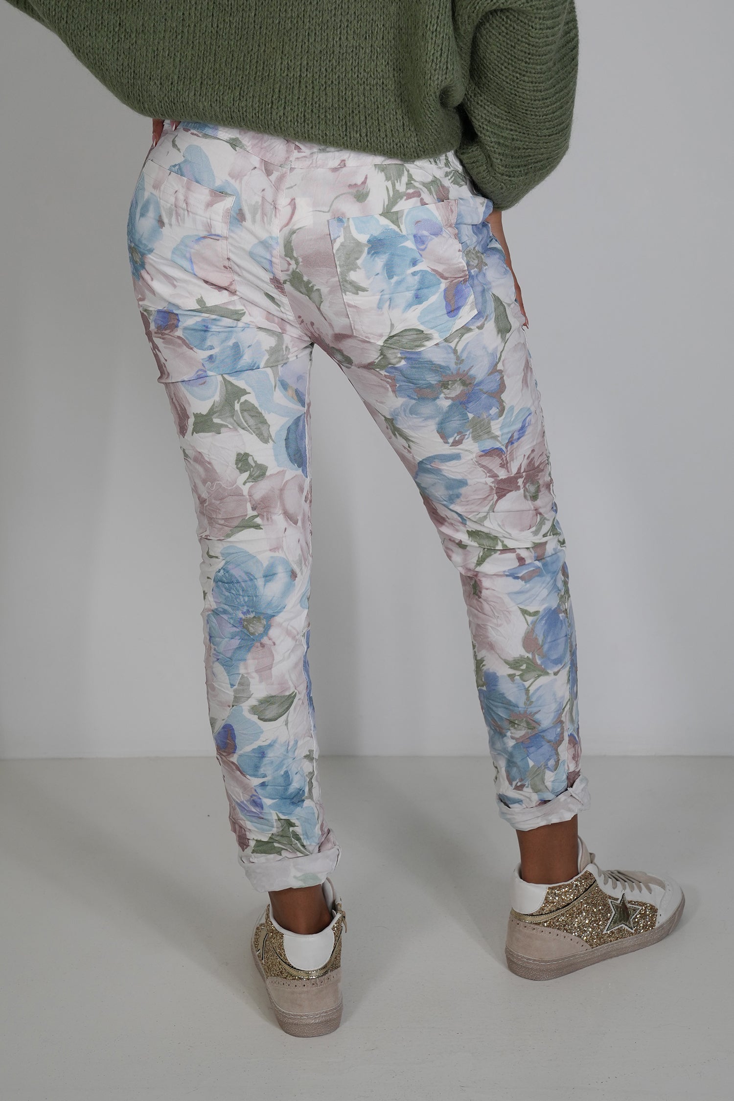 Blue and Green Cally Jogger Pant