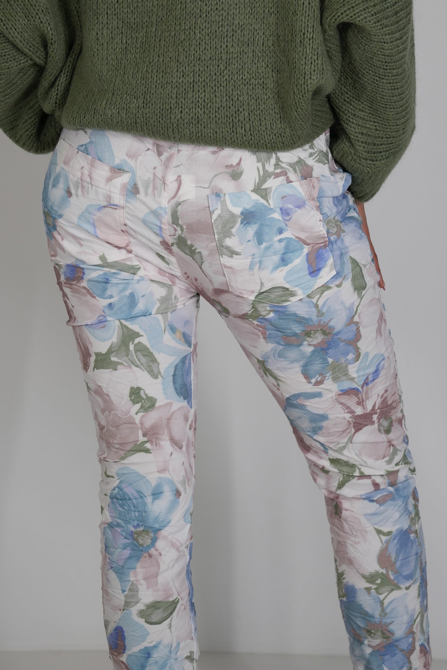 Blue and Green Cally Jogger Pant