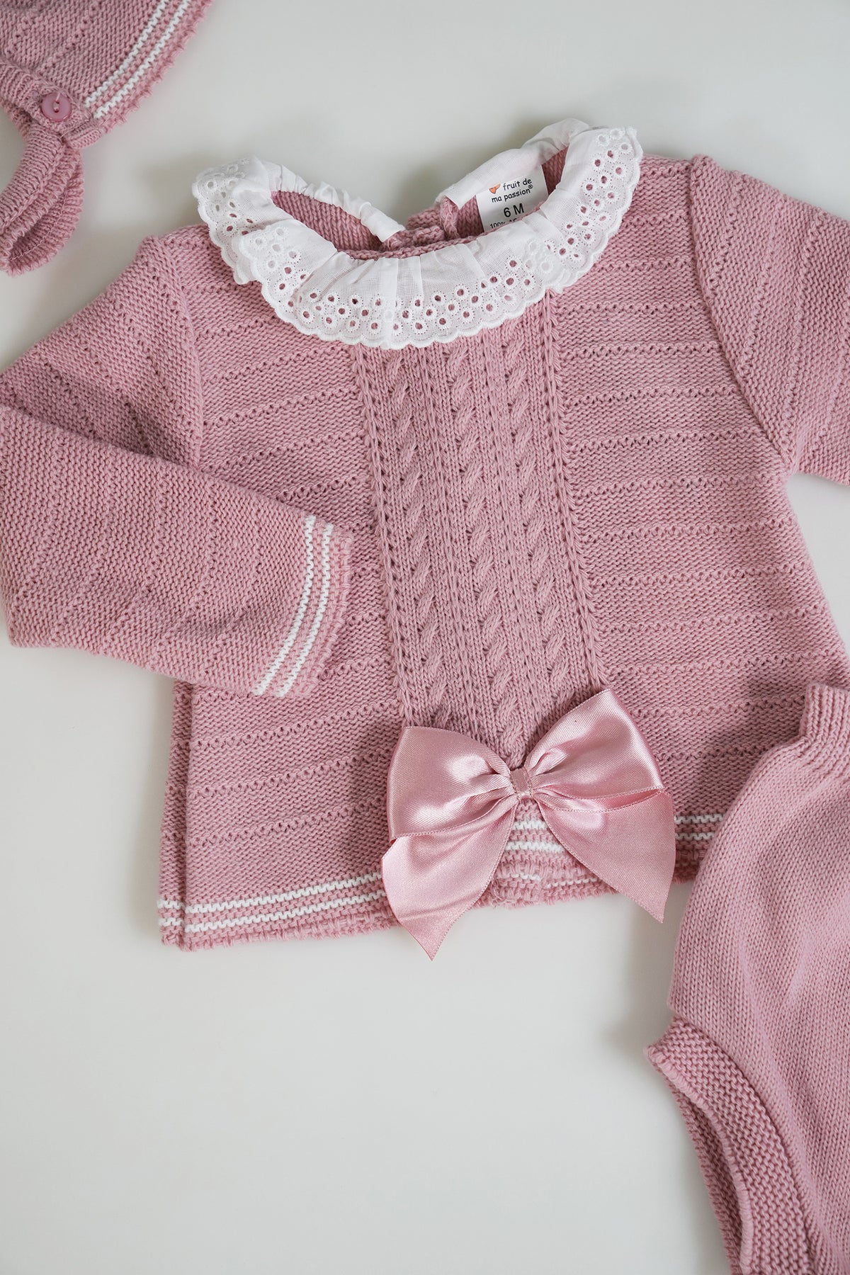 Dusty Pink Collared Knit Set