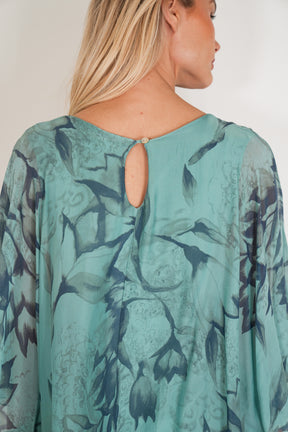 Sage Abby Silk Tunic