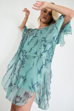 Sage Abby Silk Tunic