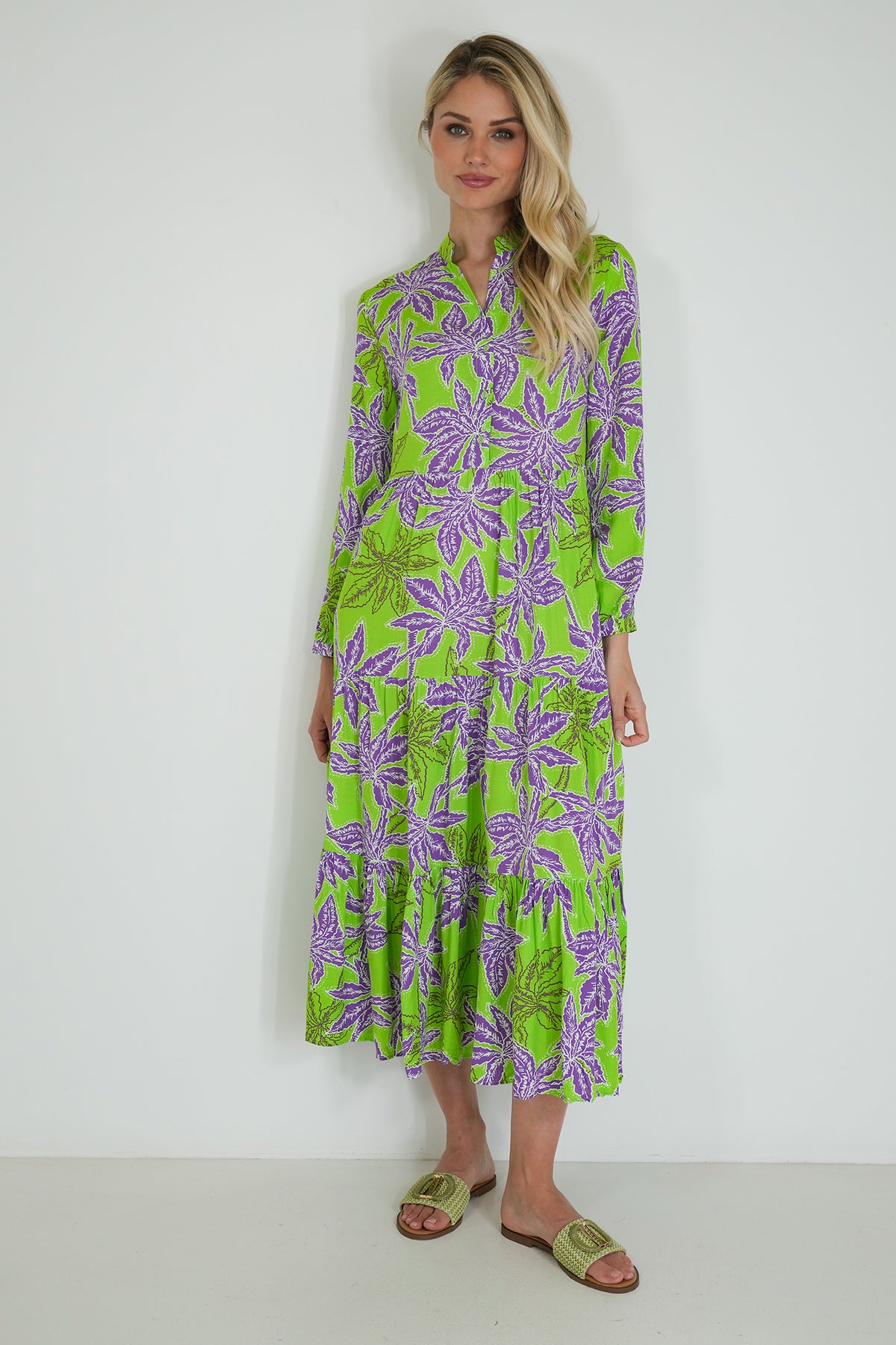 Lime and Purple Kate Dress