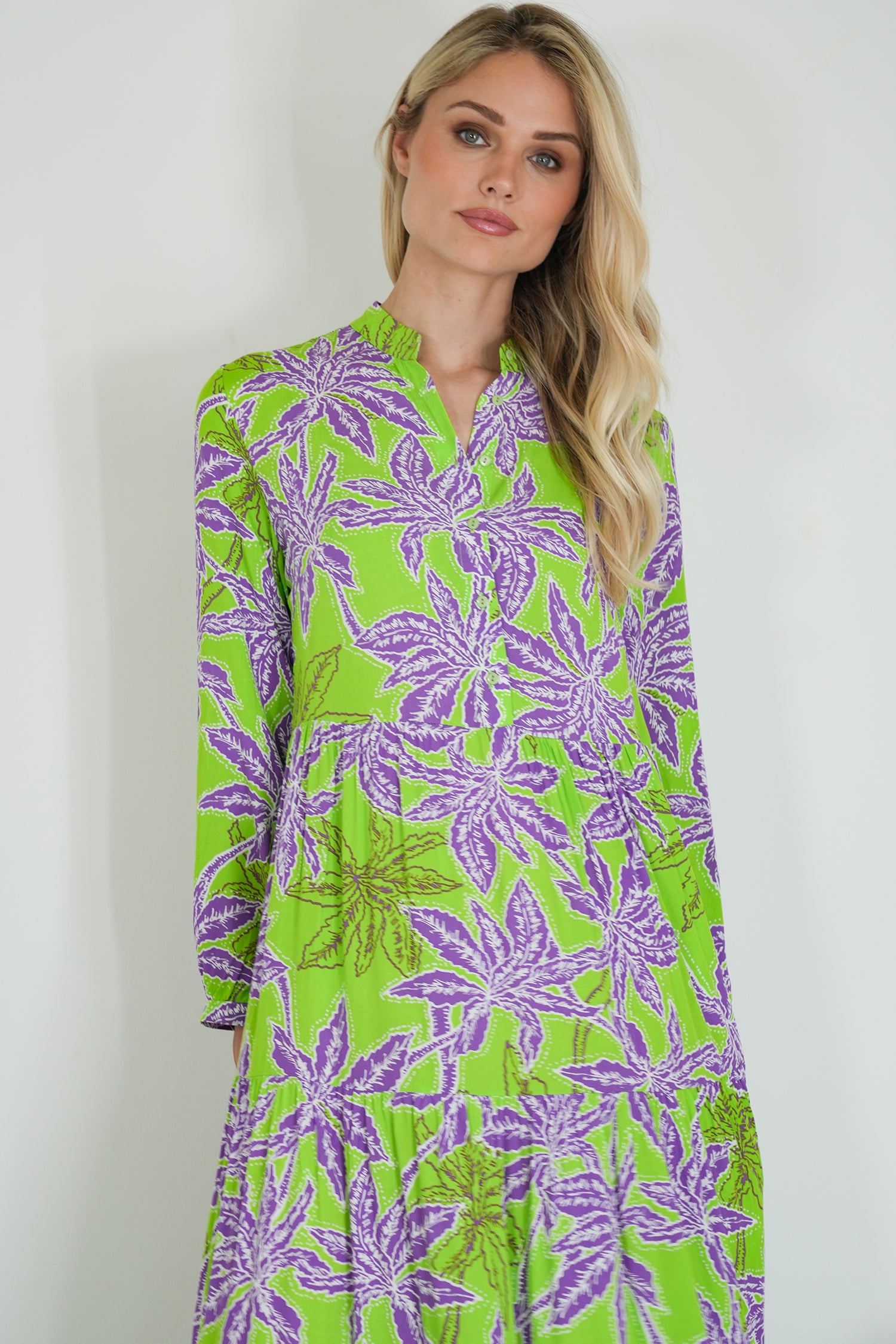 Lime and Purple Kate Dress