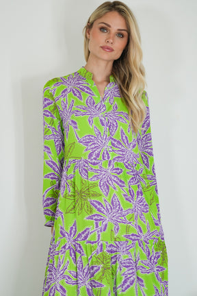 Lime and Purple Kate Dress