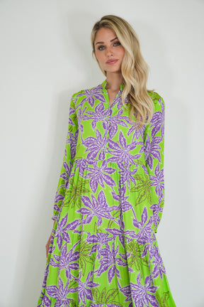 Lime and Purple Kate Dress