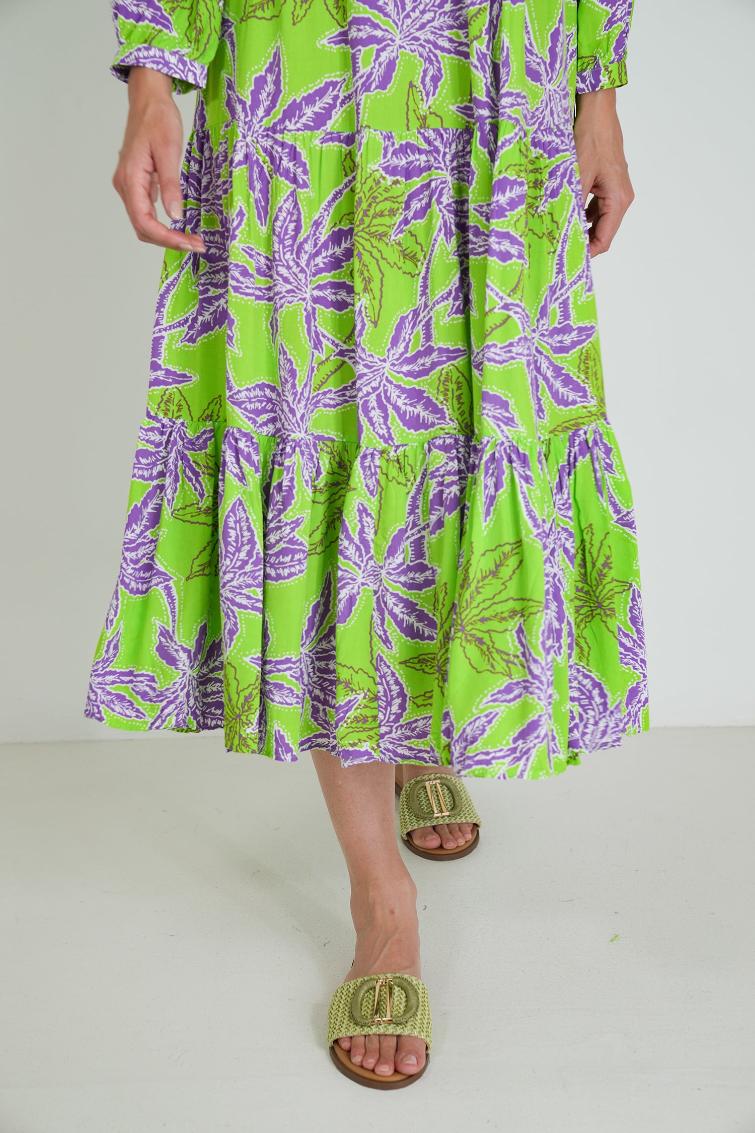 Lime and Purple Kate Dress