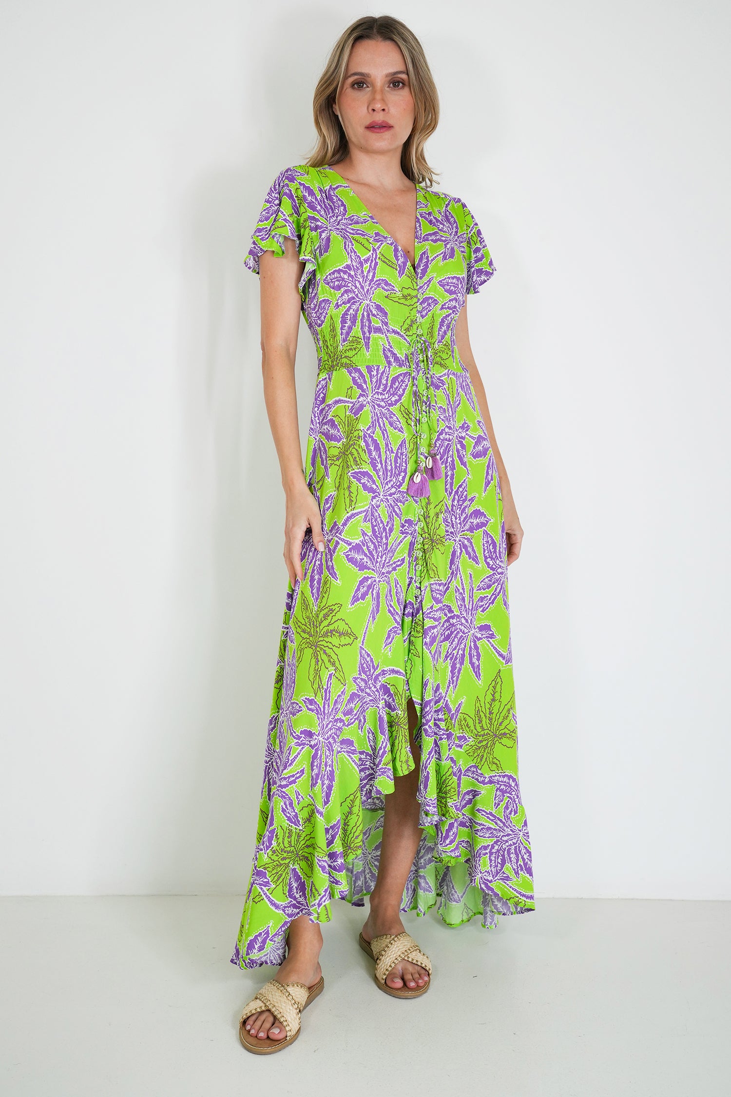 Lime and Purple Kylie Dress