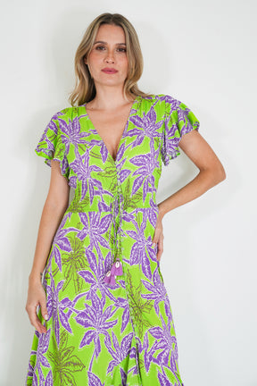 Lime and Purple Kylie Dress