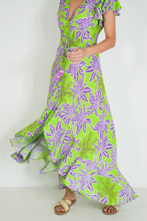 Lime and Purple Kylie Dress