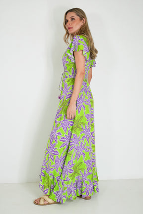 Lime and Purple Kylie Dress