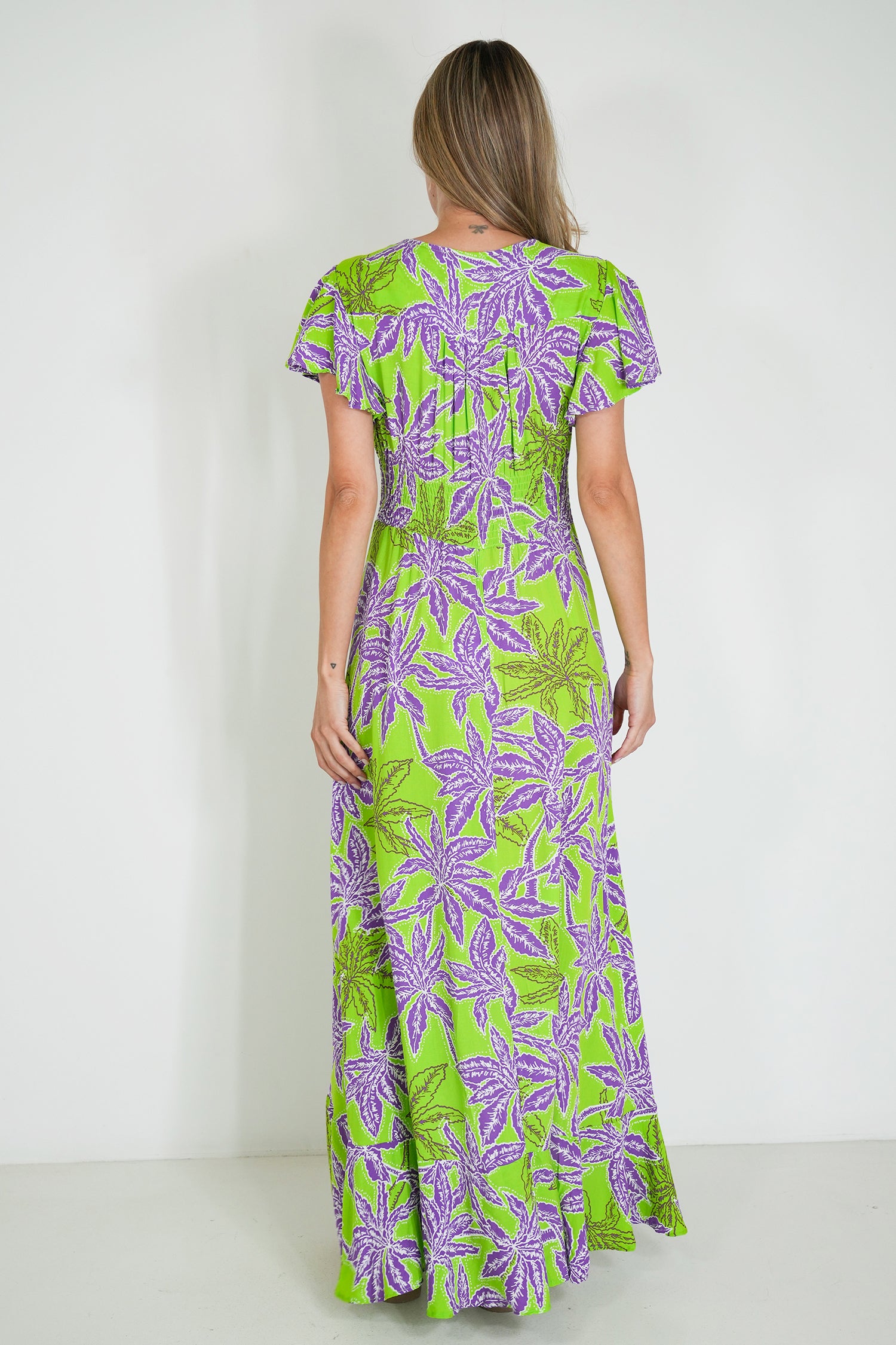 Lime and Purple Kylie Dress