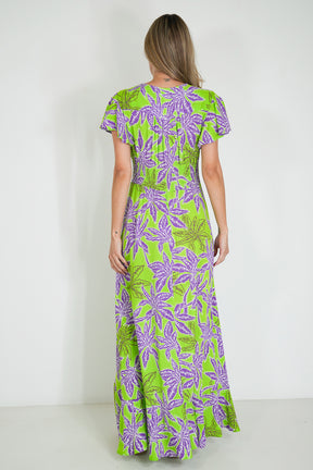 Lime and Purple Kylie Dress