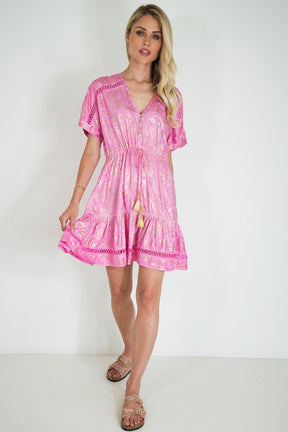 Pink and Gold Anelisa Tunic