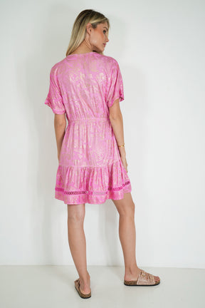 Pink and Gold Anelisa Tunic