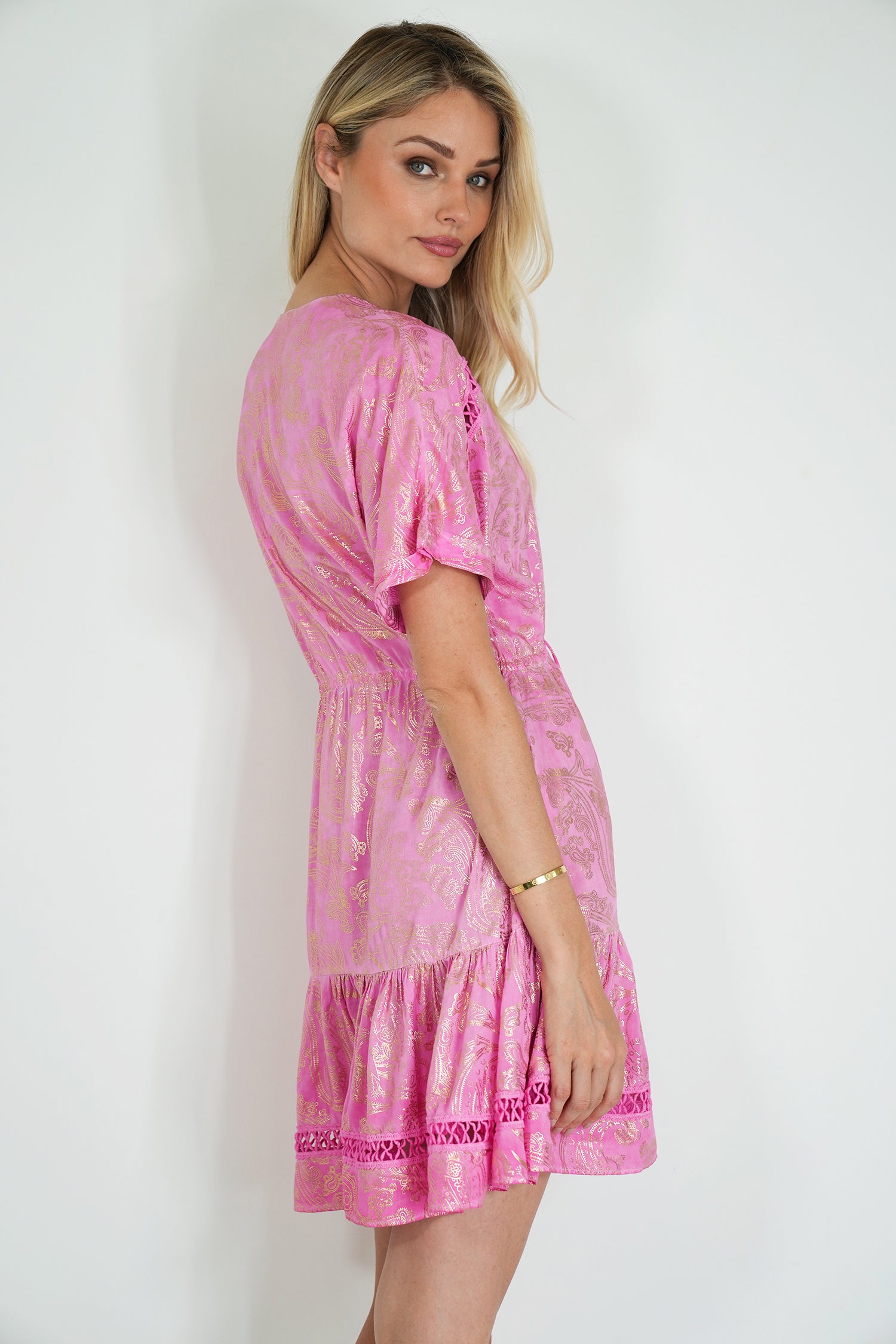 Pink and Gold Anelisa Tunic