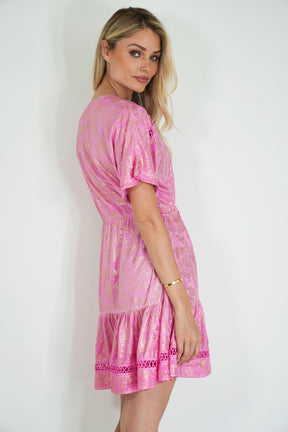 Pink and Gold Anelisa Tunic