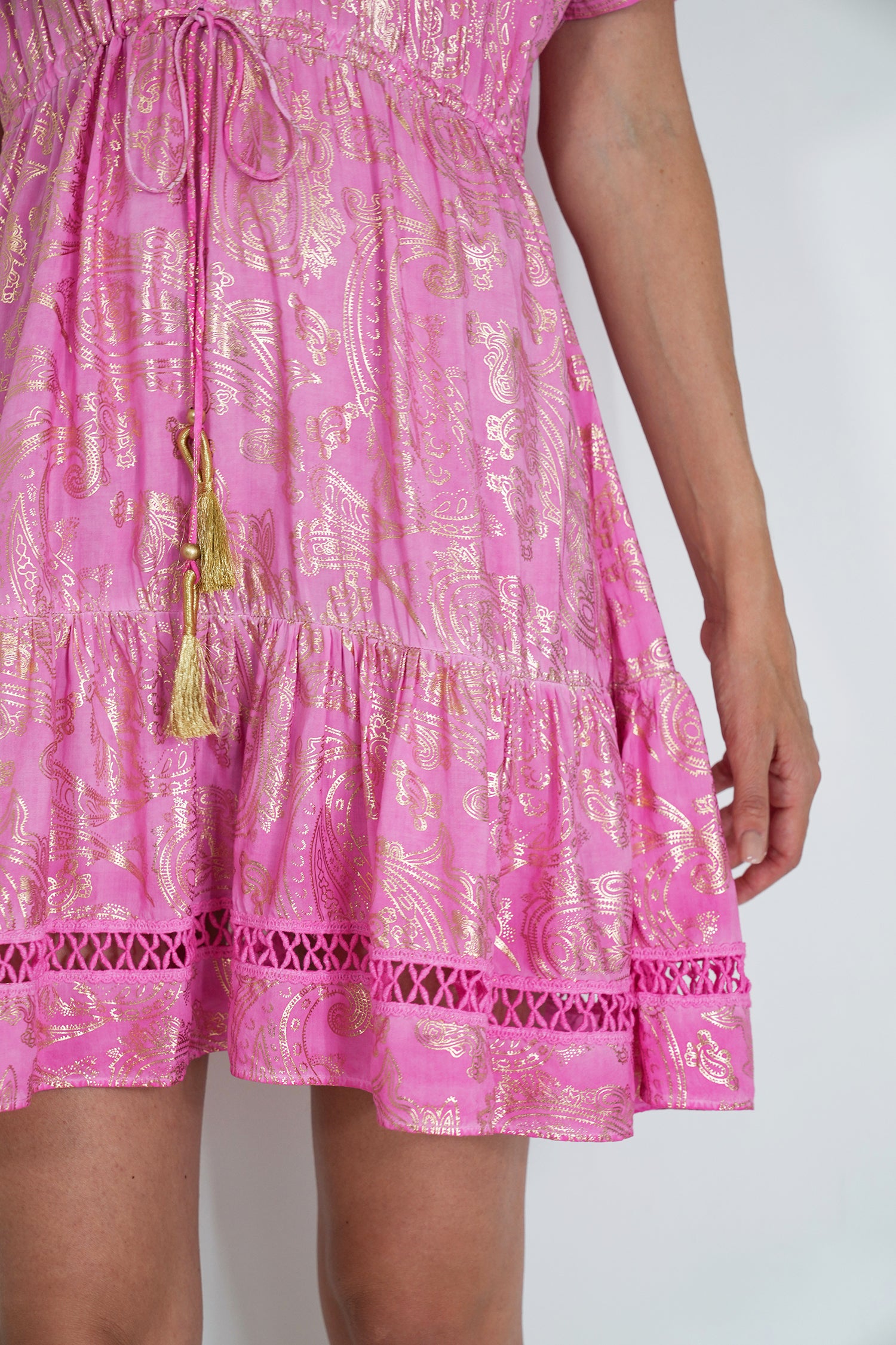 Pink and Gold Anelisa Tunic