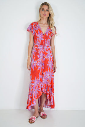 Red and Purple Kylie Dress