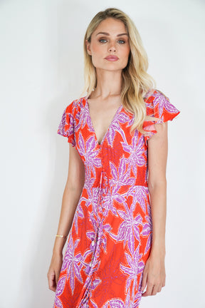 Red and Purple Kylie Dress