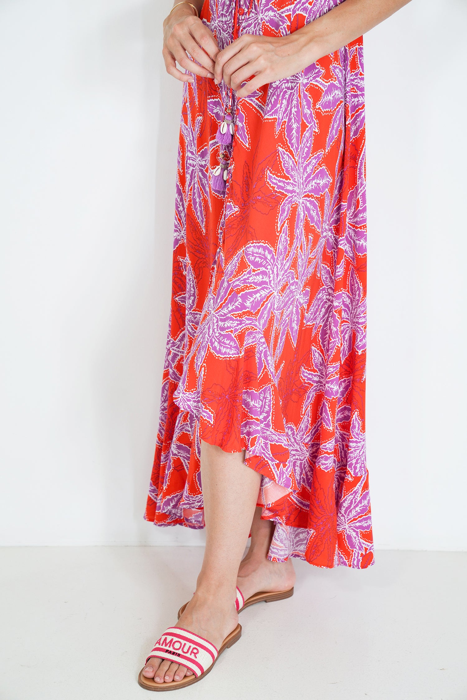 Red and Purple Kylie Dress