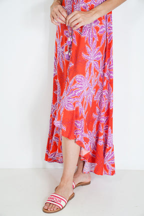 Red and Purple Kylie Dress