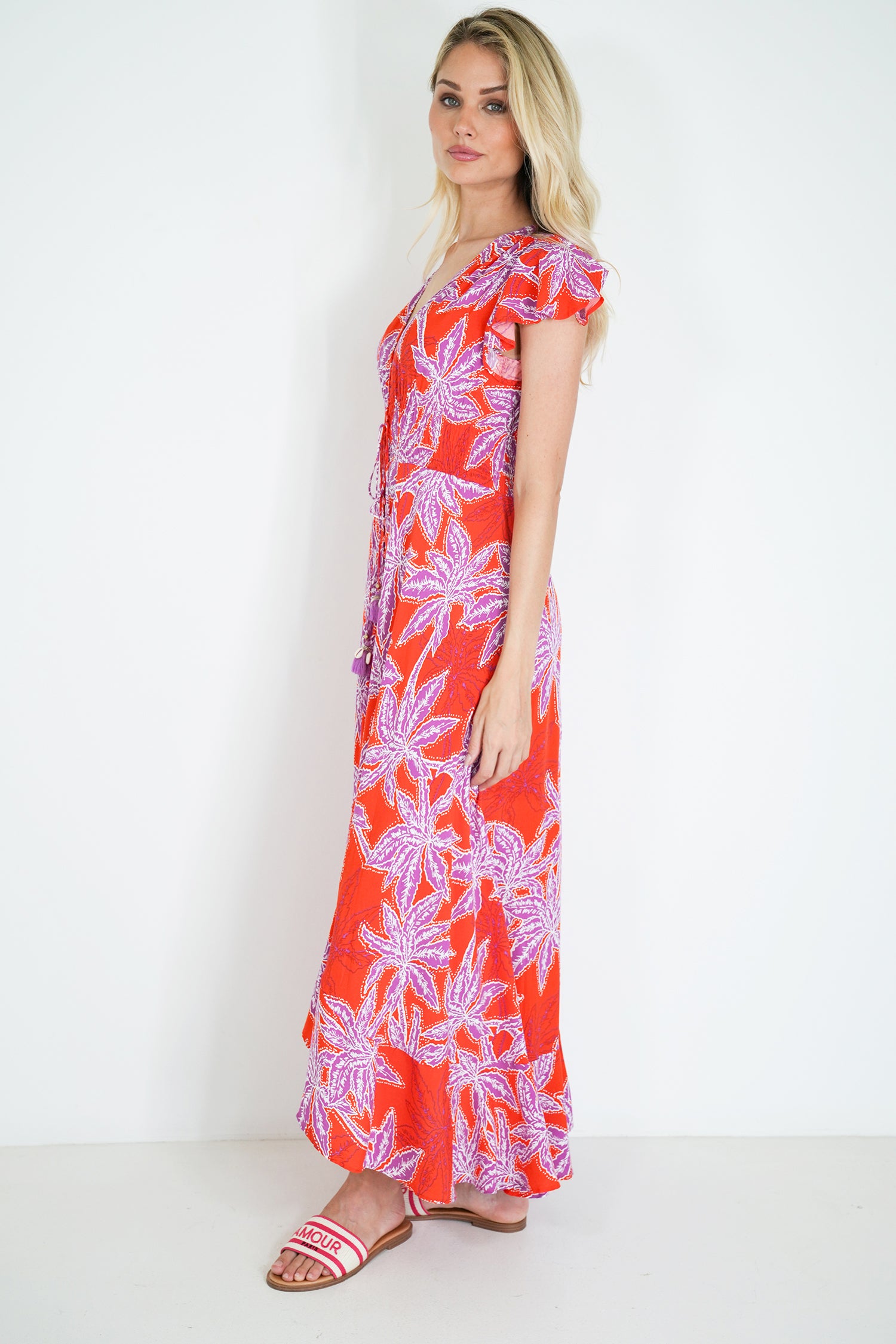 Red and Purple Kylie Dress