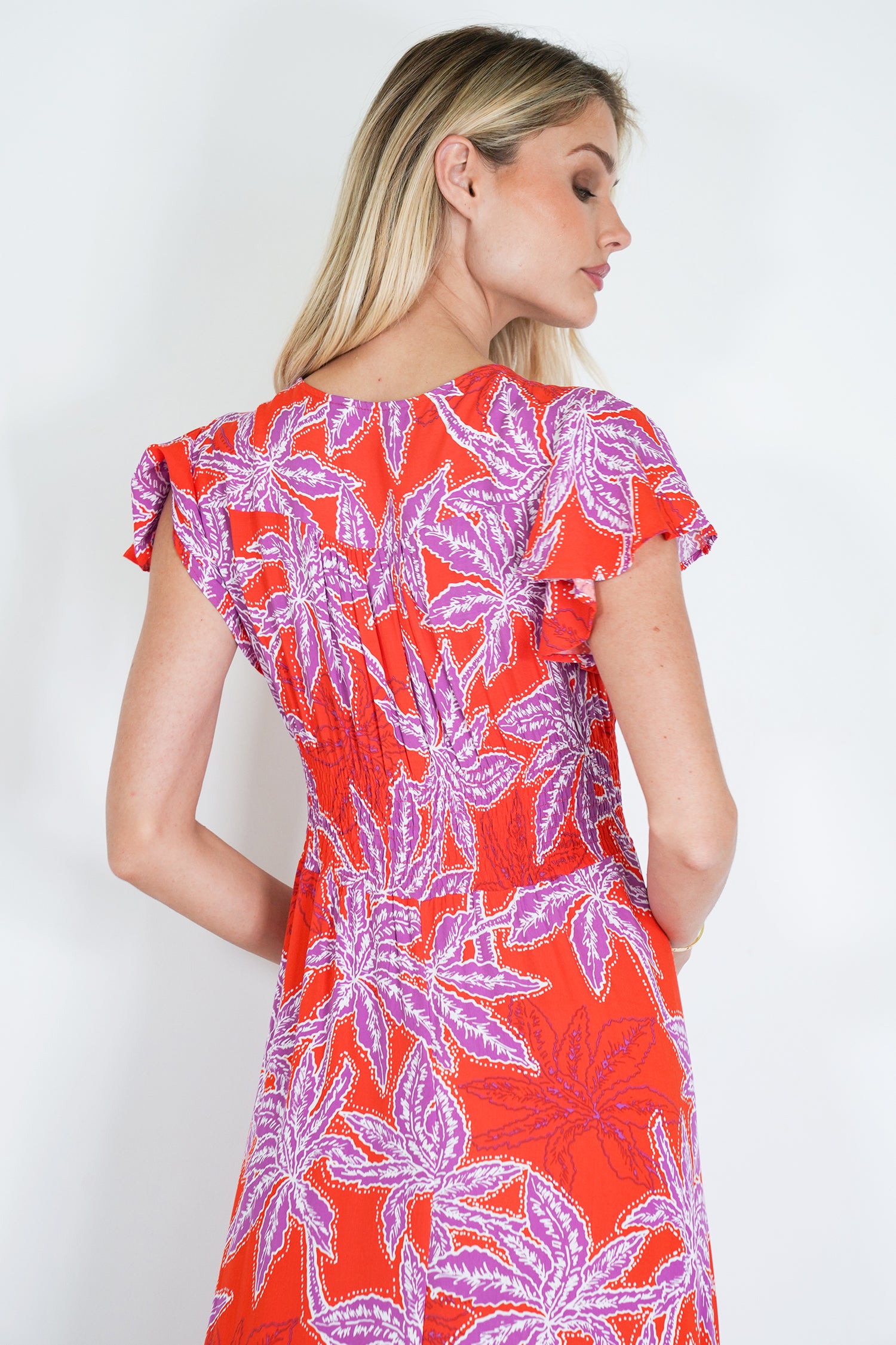 Red and Purple Kylie Dress