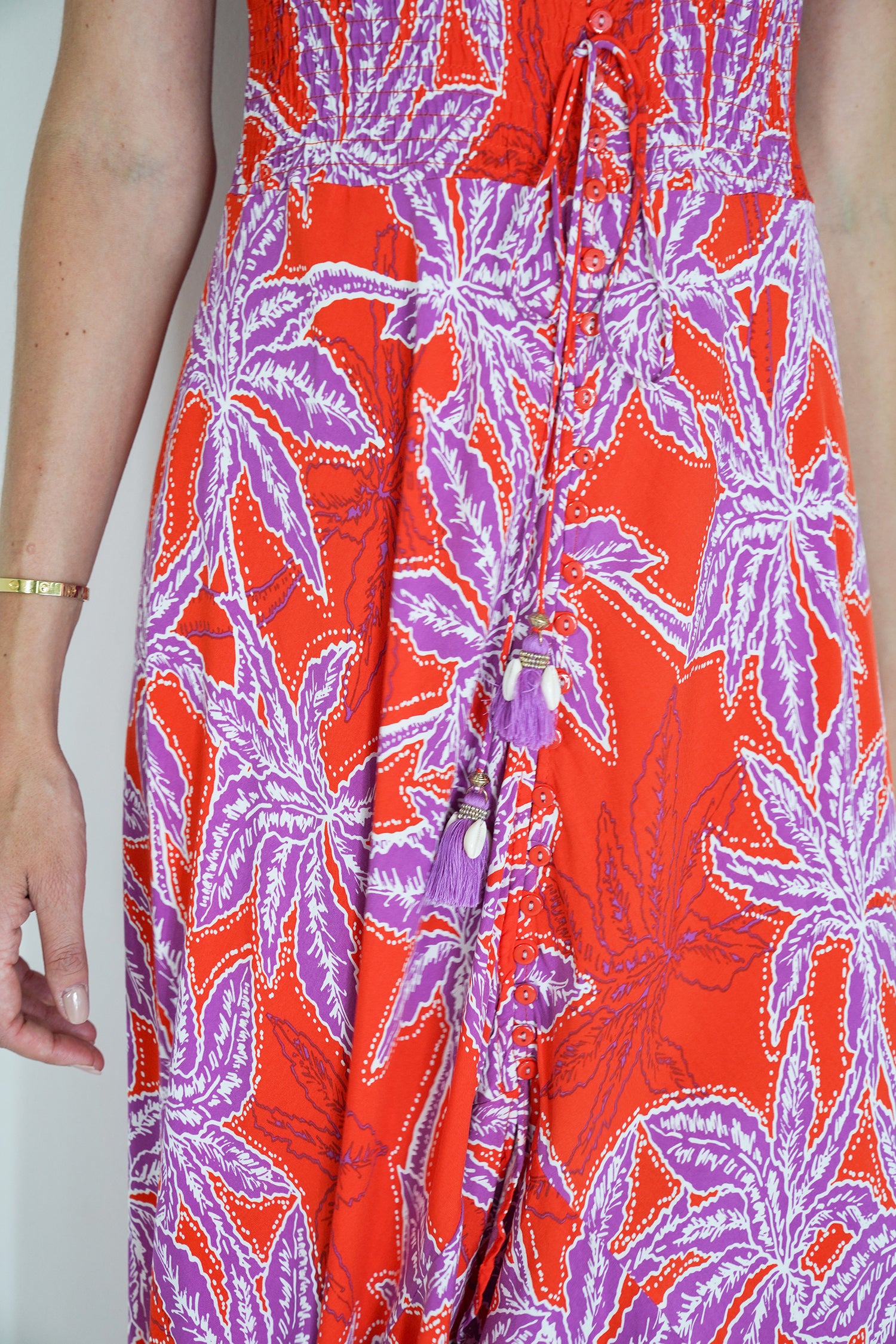 Red and Purple Kylie Dress