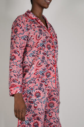 Pink and Red Floral Pajamas 