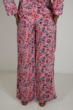 Pink and Red Floral Pajamas 