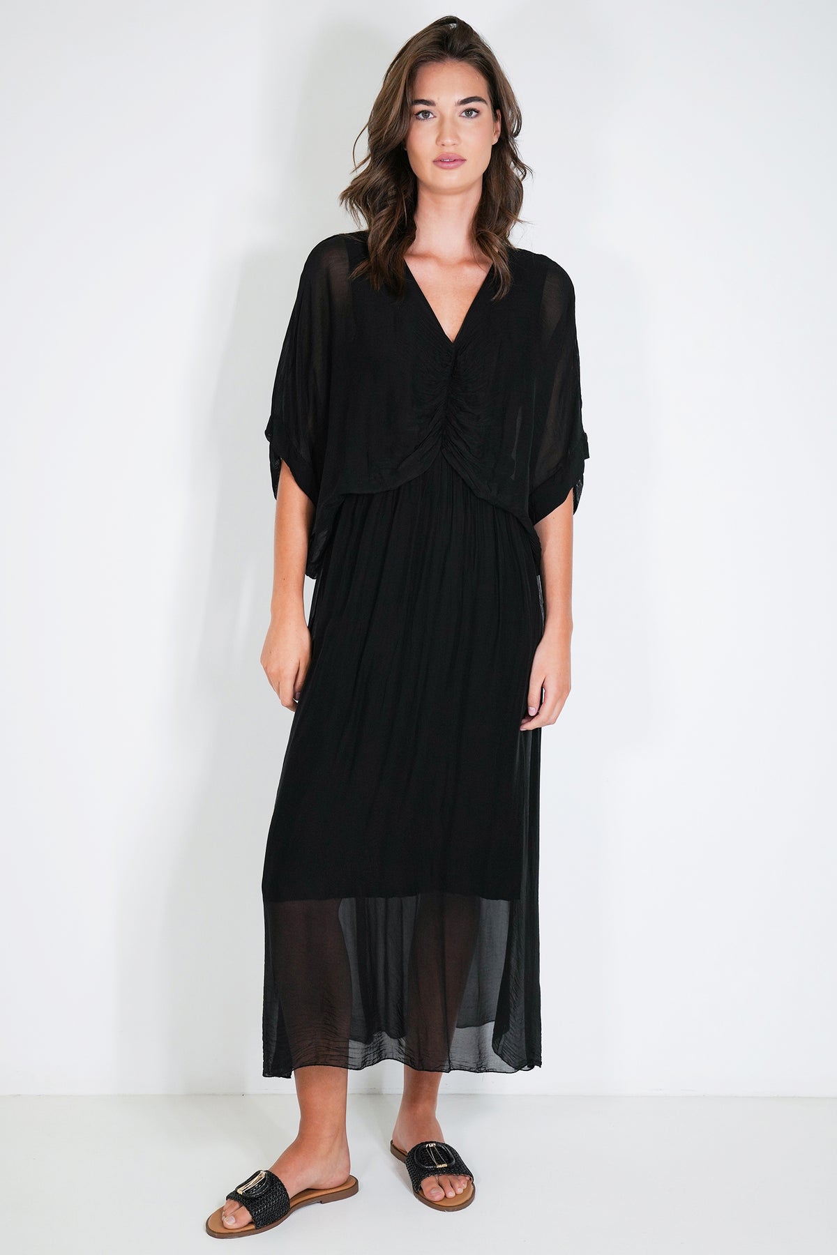Black Grace Silk Dress