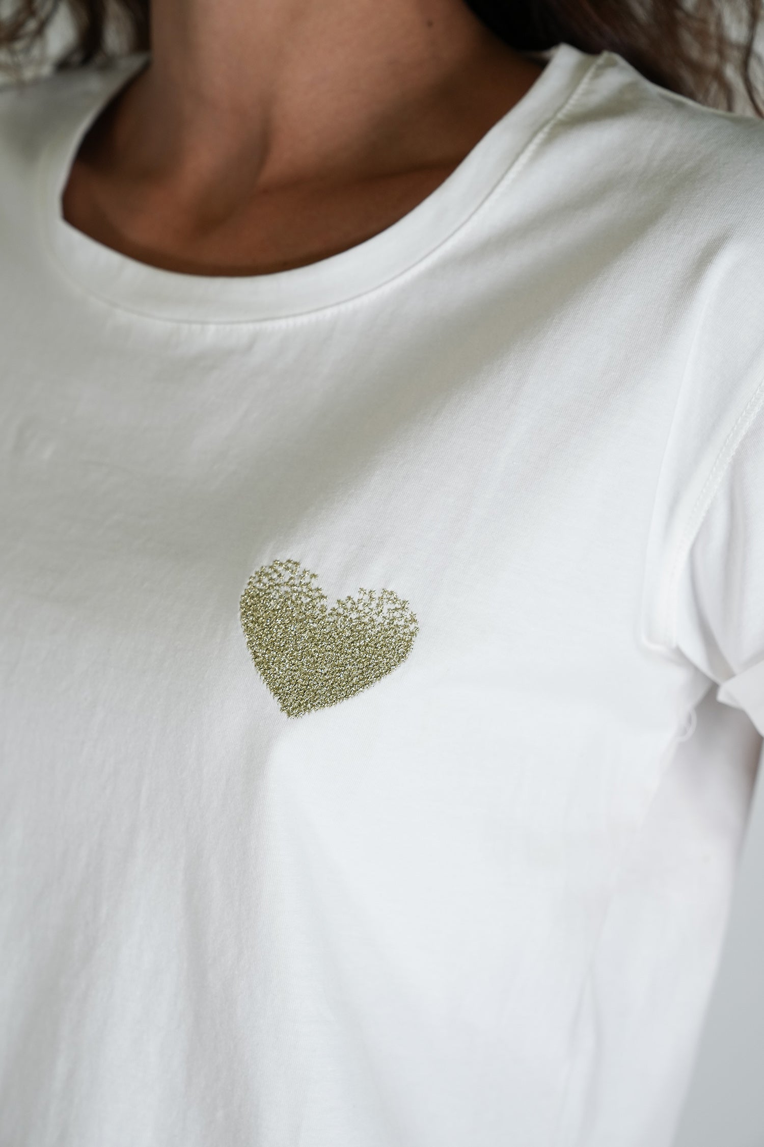 White Heart Tee