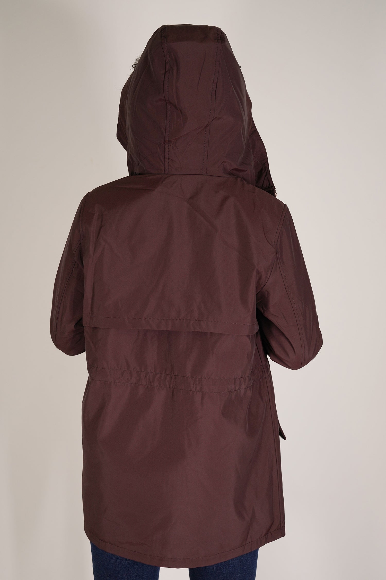 Burgundy Reversible Rain Coat